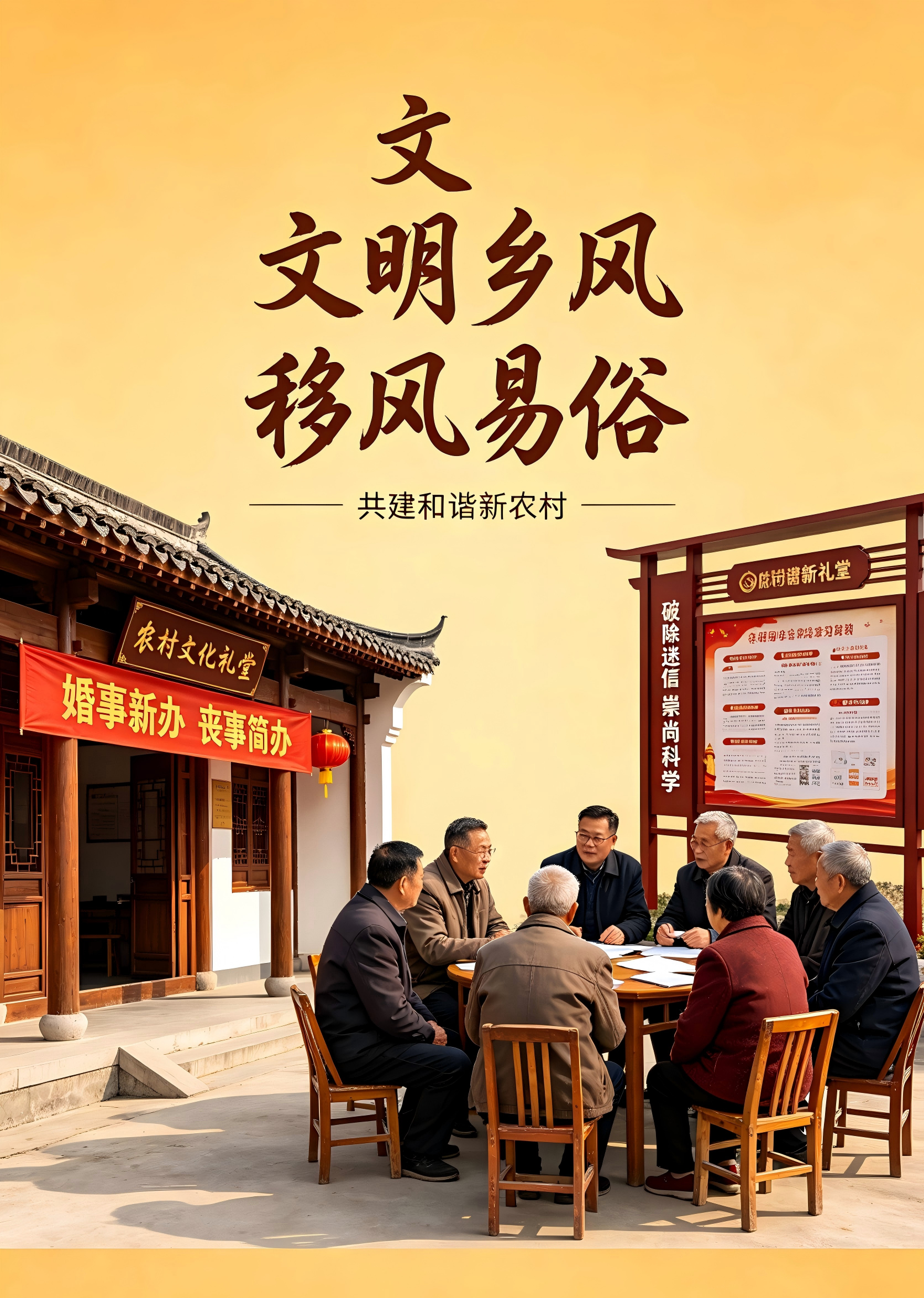 公益广告:树文明新风 建和谐乡风