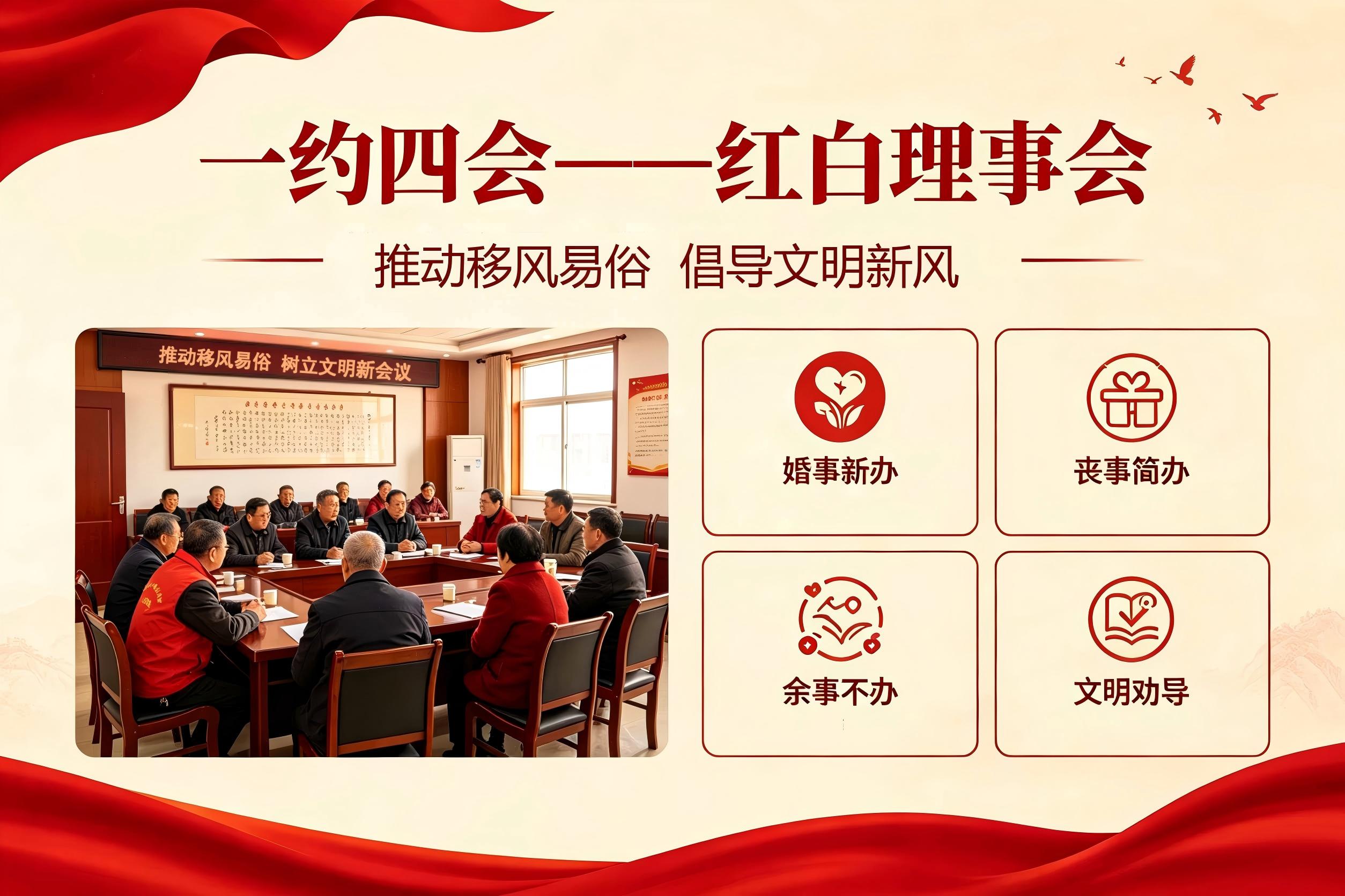 公益广告:一约四会——红白理事会